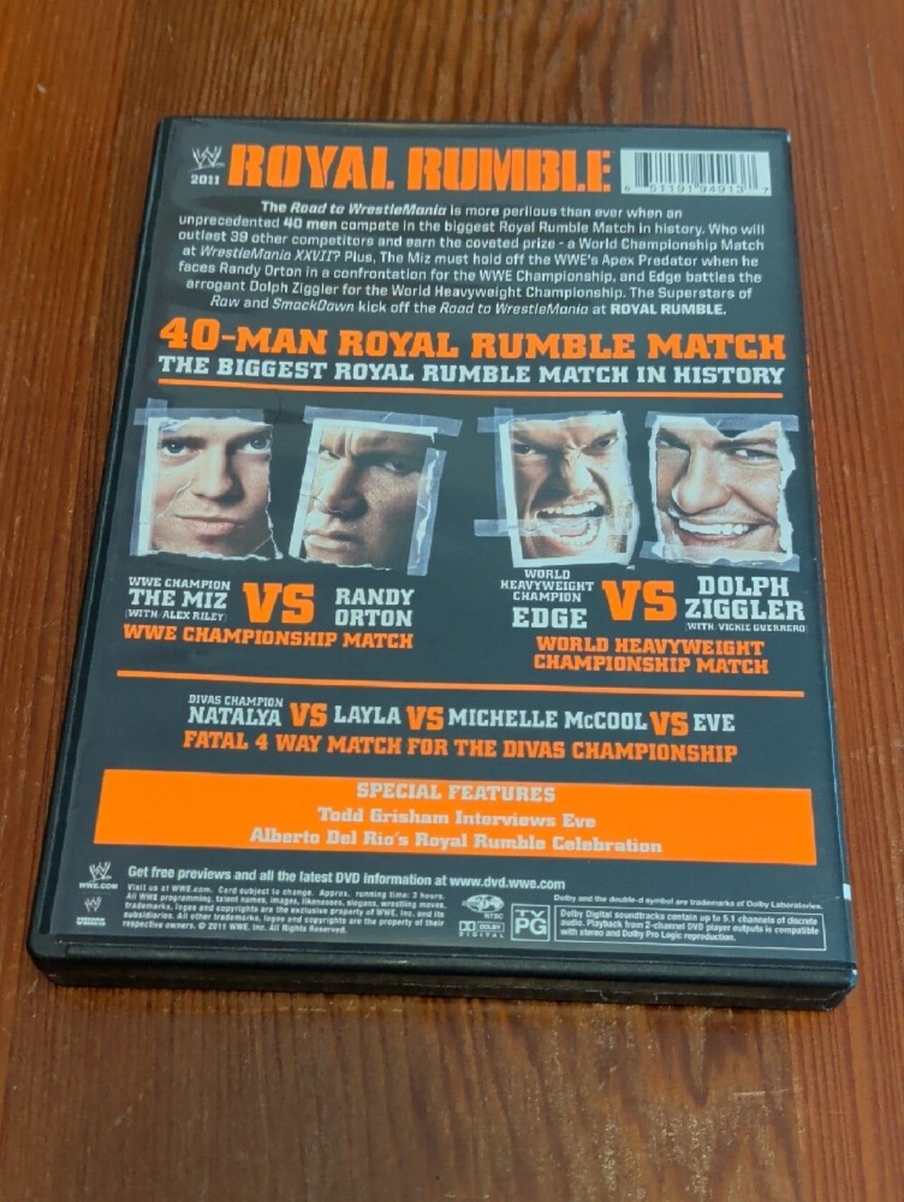 WWE Royal Rumble 2011 DVD - Picture 2 of 3